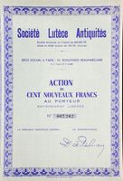 Société Lutèce Antiquités, Paris