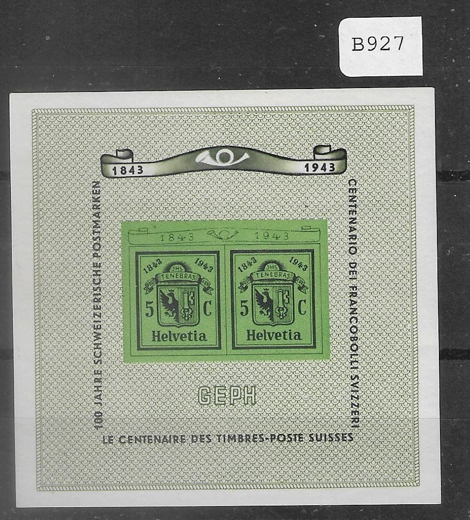Tutti i francobolli: Genfer Block W18 Bl. 10 ** postfrisch MNH 1943 – Nuovo e nell'imballaggio originale da Ettingen venduto da Kartenplanet