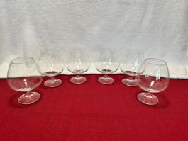 6 Stück edle Cognac-Schwenker - Neu