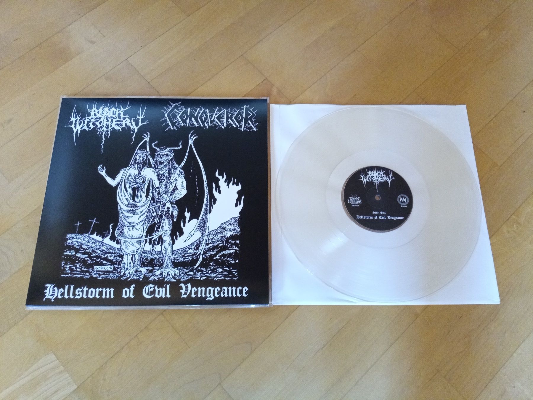 Schallplatten: Black Witchery / Conqueror - Hellstorm Of Evil Vengeance LP – Neu (gemäss Beschreibung) aus Brienz BE von INTERNALFIRE