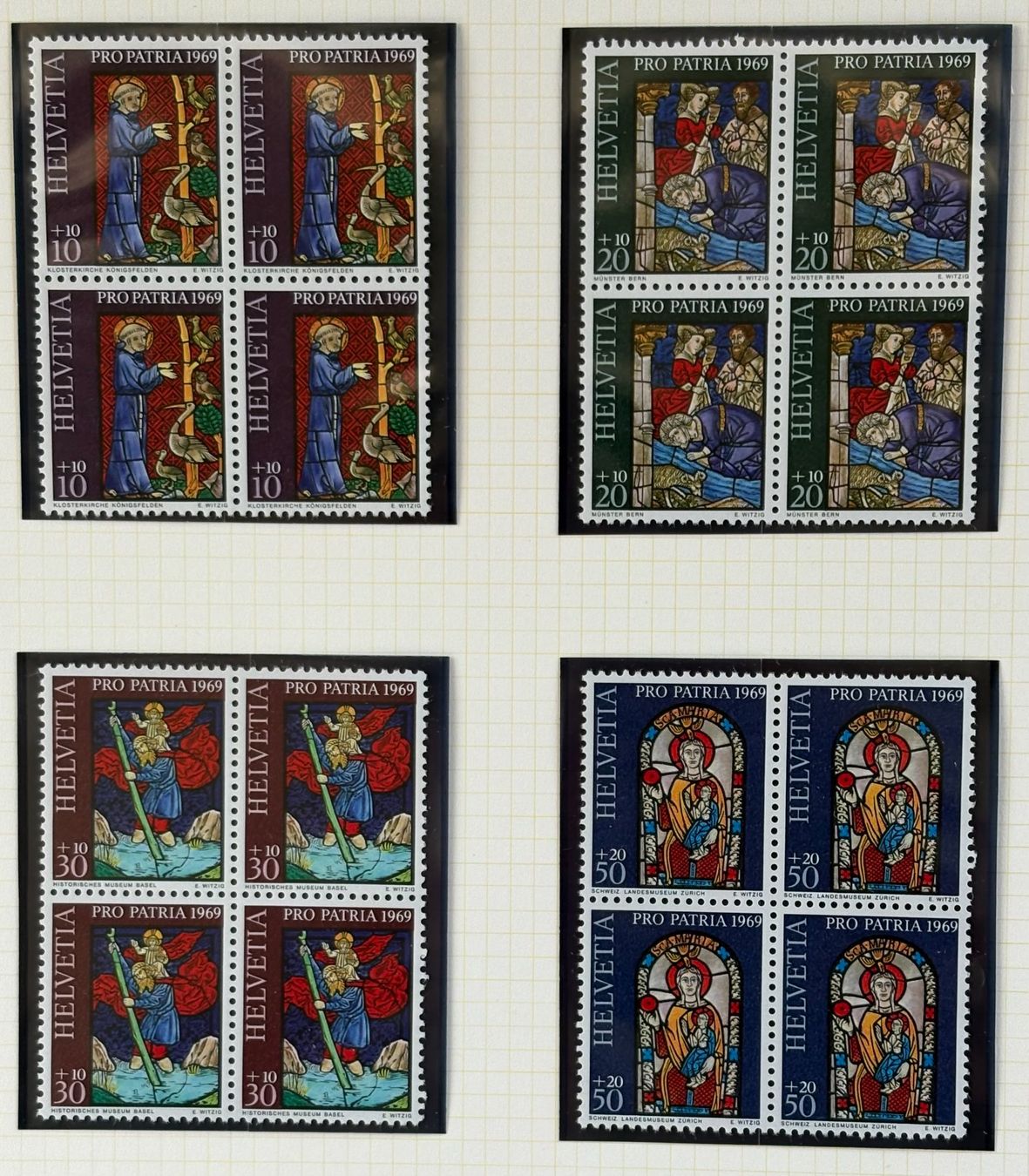 Tutti i francobolli: LOT4 ER BLOCKS BRIEFMARKEN SCHWEIZ NEU – Nuovo (secondo la descrizione) da Ostermundigen venduto da Heavenmaus75