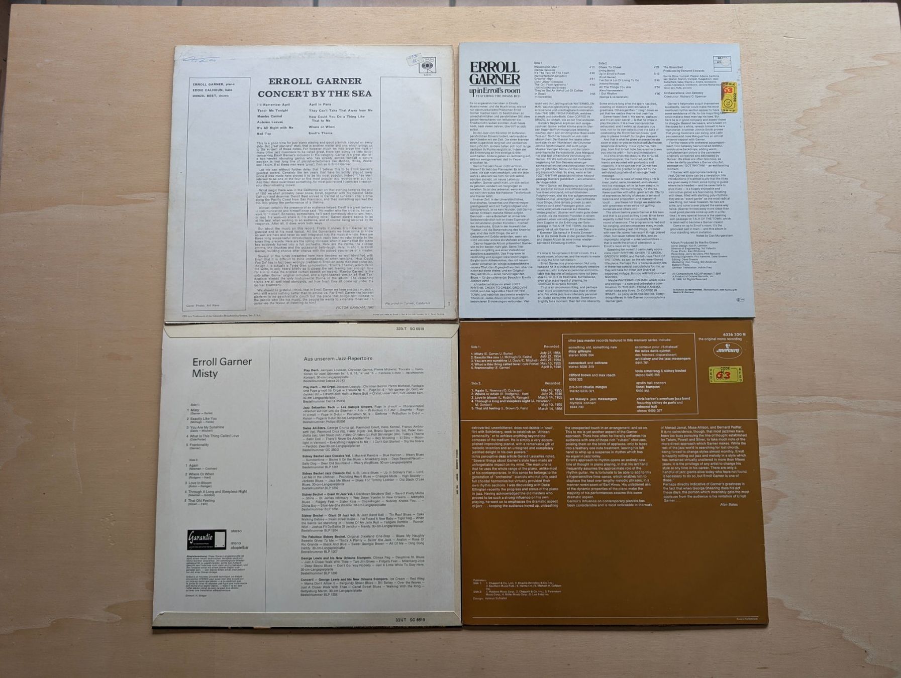 Dischi in vinile: 4 x Erroll Garner – Usato da Ebikon venduto da kisuM 1