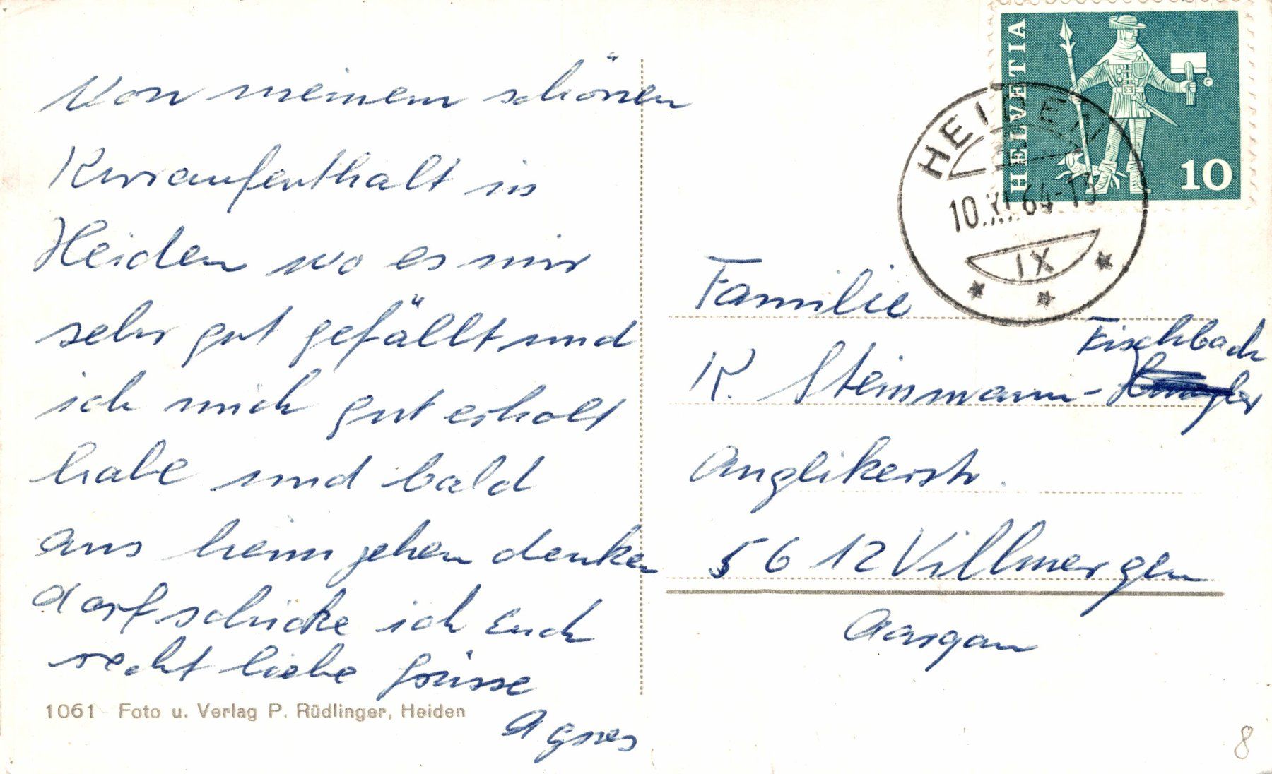Cartoline postali: Klimakurort Heiden – Usato da Bronschhofen venduto da Astore 1