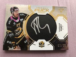 Thomas Thiery Ajoie EVZ Lausanne Hockey Card signiert limiti
