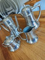 Vintage Kaffee- und Teeservice, 4-teilig Feinzinn