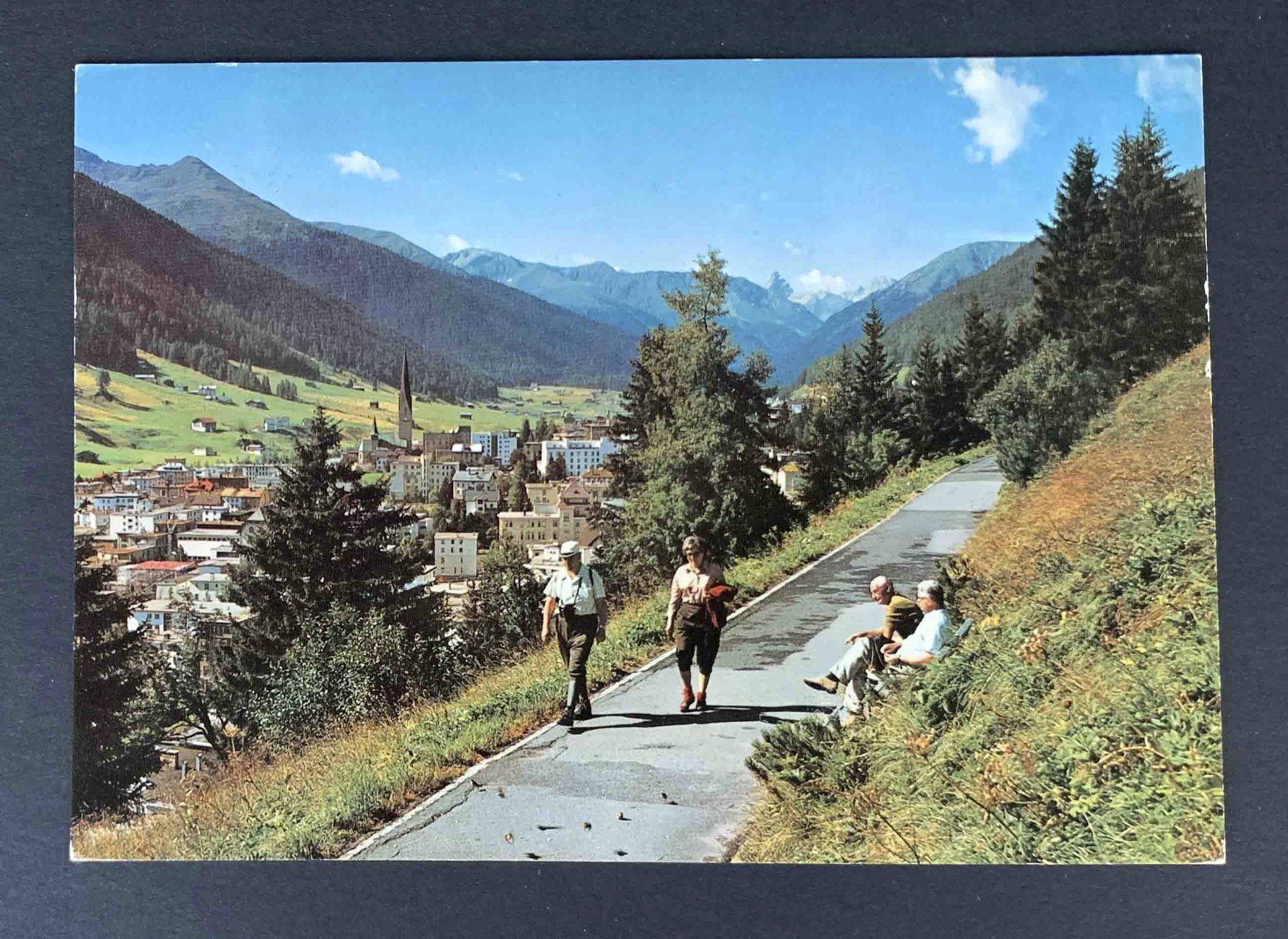 Cartoline postali: AK Davos Höhenpromenade – Usato da Goldau venduto da artelier1
