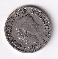 10 Rappen. 1907s-ss