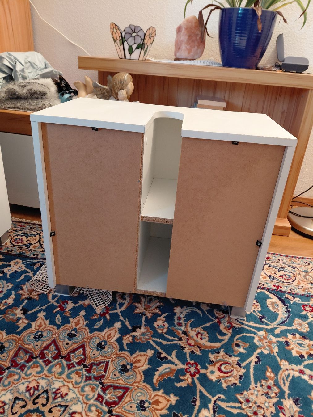 Mobili per bagno: Badezimmer-Möbel Set in Weiss und Hellblau mit Glasfront – Usato da Wängi venduto da sur_m6fj 6