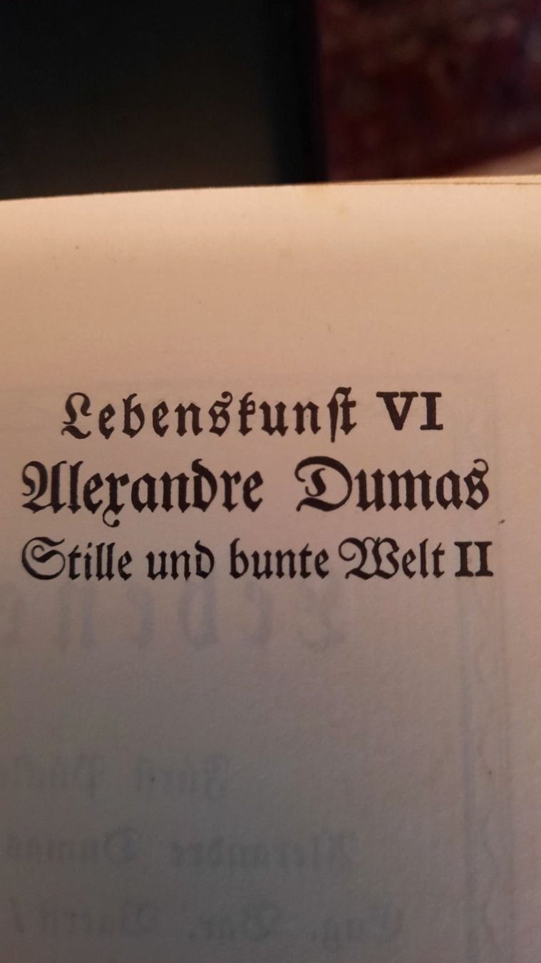 Bücher: STILLE UND BUNTE WELT, ALEXANDER  DUMAS – Gebraucht aus zürich von gabab 5