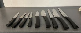 Praktisches 9-teiliges Messerset - Set de couteaux 9 pièces