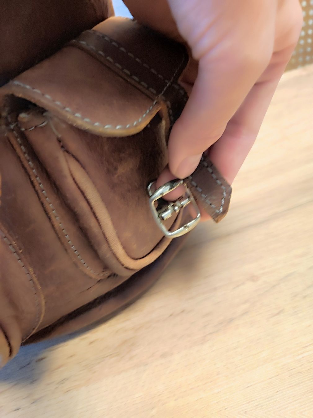 Rucksäcke: Leder Rucksack / Vintage style – Gebraucht aus Arni AG von Rosen11 4