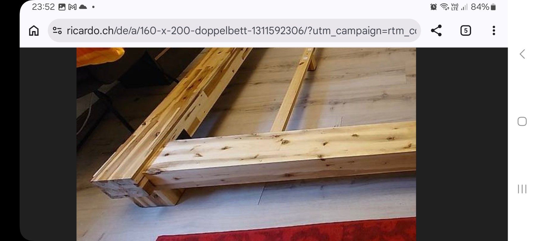 Letti: Doppelbett 160x200  mit Lattenrost. – Usato da Siblingen venduto da ego_sgv6 1