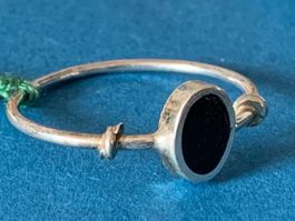 Silberring onyx zart pro Stk. (49-53)