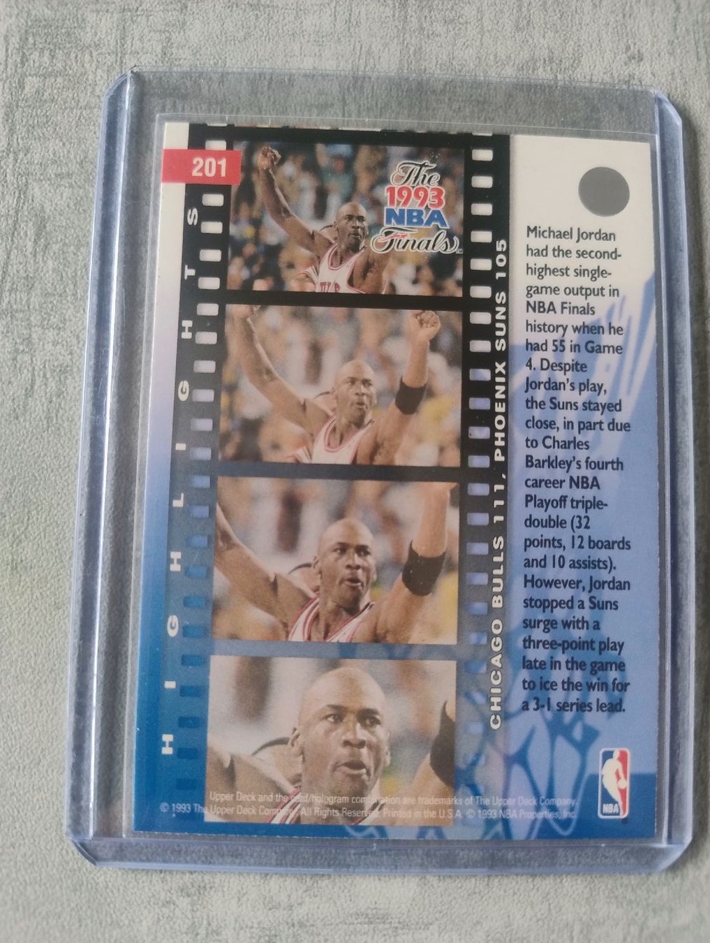 Nba Sammelbilder & Trading cards: NBA Upper deck 1993 Game 4 Michael Jordan  – Neu (gemäss Beschreibung) aus Martigny von jul_7s5x 1