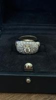 18k white gold and diamond ring with total 2 carats diamonds