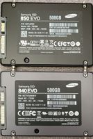 2×Samsung SSD 850 EVO 500GB und 840 EVO 500GB