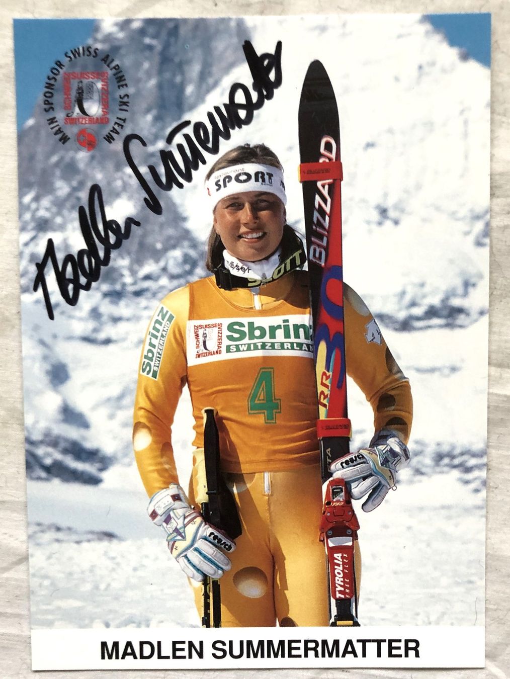 Autografi: Orig. Autogramm - MADLEN SUMMERMATTER – Usato da Schaffhausen venduto da durruti