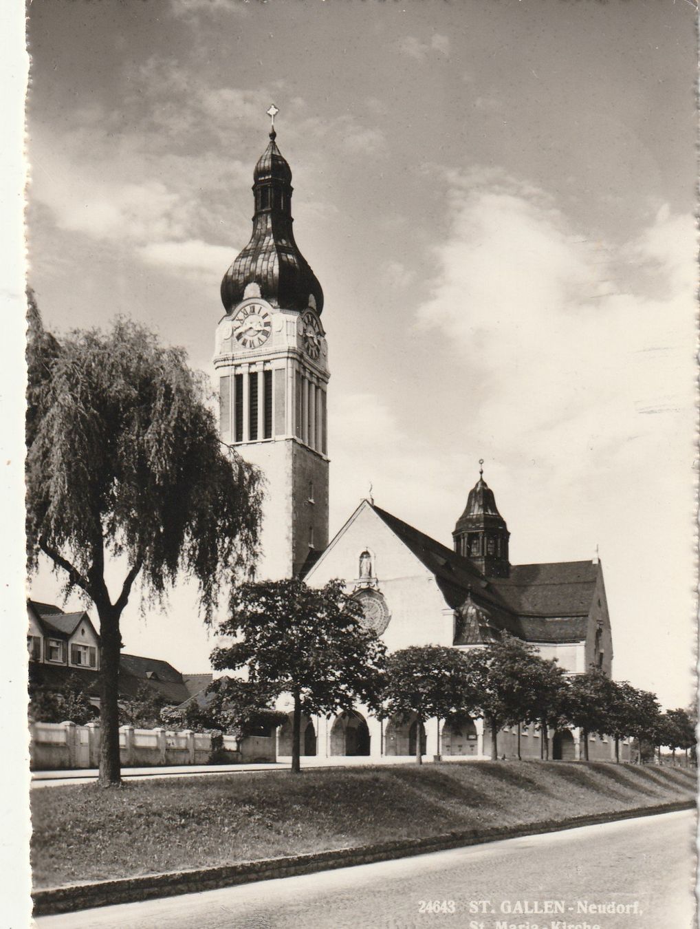 Cartoline postali: St. Gallen Kirche Neudorf – Usato da Rorschacherberg venduto da fratovi2