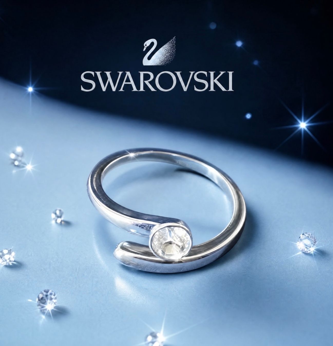 Swarovski Bagues: Swarovski Ring Gr 58 – Neuf (Voir description) à Kirchleerau par Dalmi220