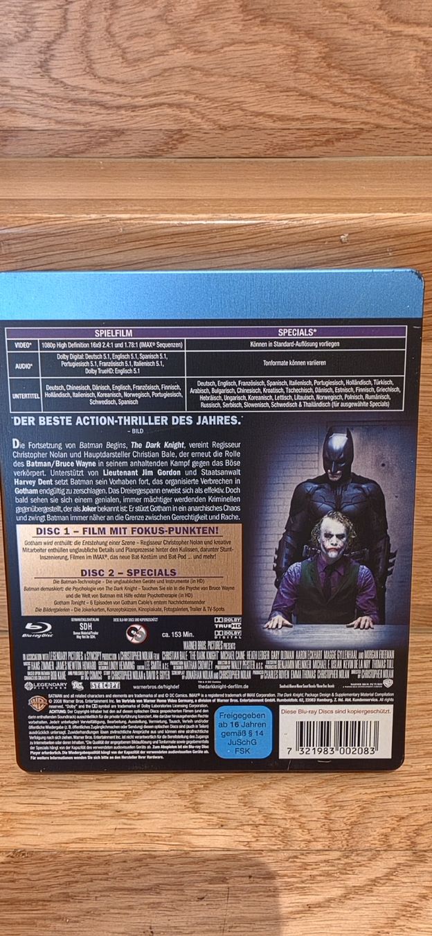 Tutti i DVDs: The Dark Knight Blu-ray Film gebraucht – Usato da Uetikon am See venduto da Walkingtothemoon 1