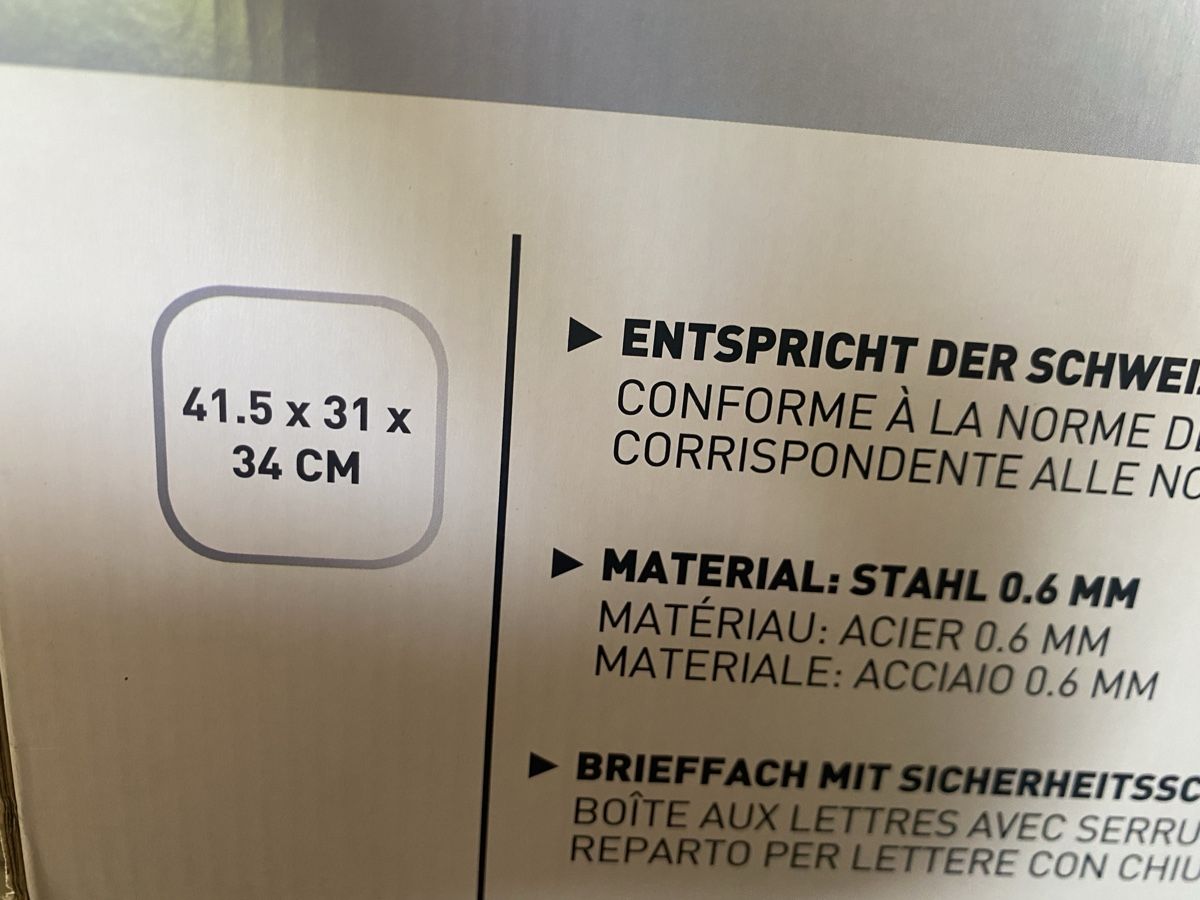 Altro per la casa: NEUER Briefkasten – Nuovo e nell'imballaggio originale da Hittnau venduto da Kevlaar 2