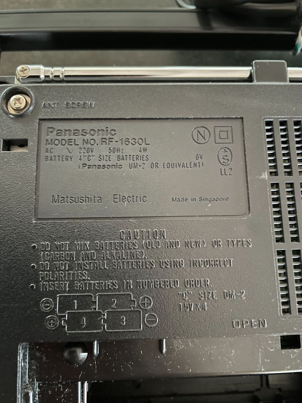Panasonic Radio: Ancienne Radio Panasonic GX30 – Usato da Vallamand venduto da Bricbracbroc82 5