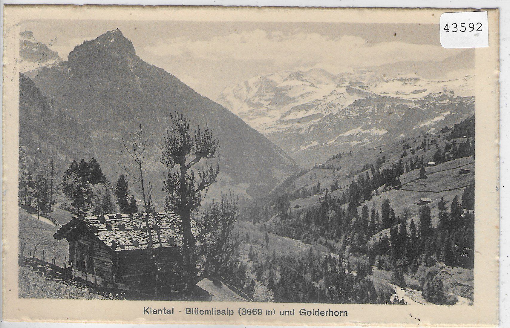 Cartoline postali: Kiental - Blüemlisalp und Golderhorn – Usato da Ettingen venduto da Kartenplanet