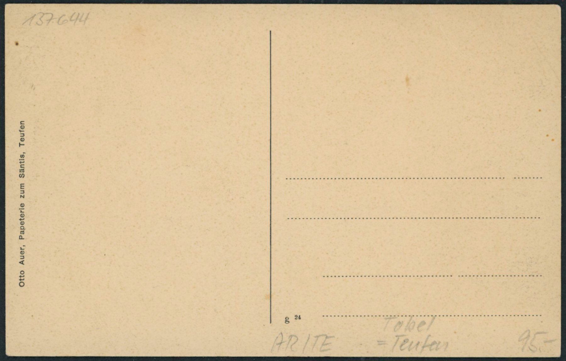 Cartoline postali: AR Tobel - Teufen – Usato da Schindellegi venduto da leecollect 1