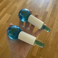 Eiskugeln Gesichtspflege blau 2er Set neu