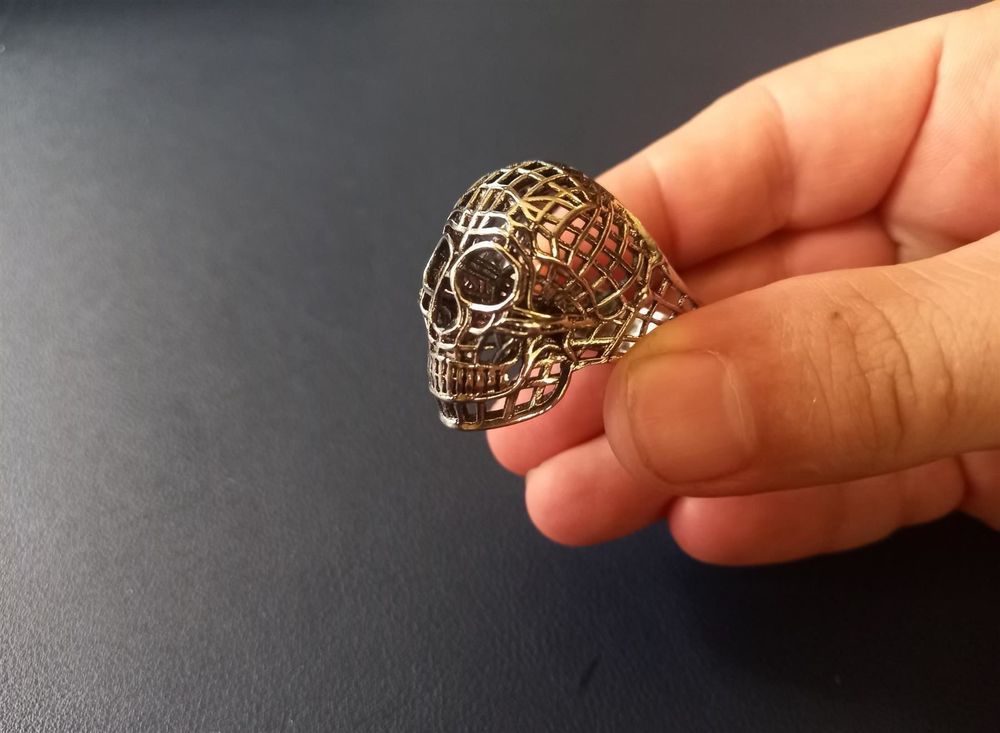 Flongo Bague Noir Acier Inoxydable Composée Pierre Oeil De Tigre Anneau Classique Rétro Punk Rock Pour Homme Biker Motard Cadeau Fantasie Anniversaire