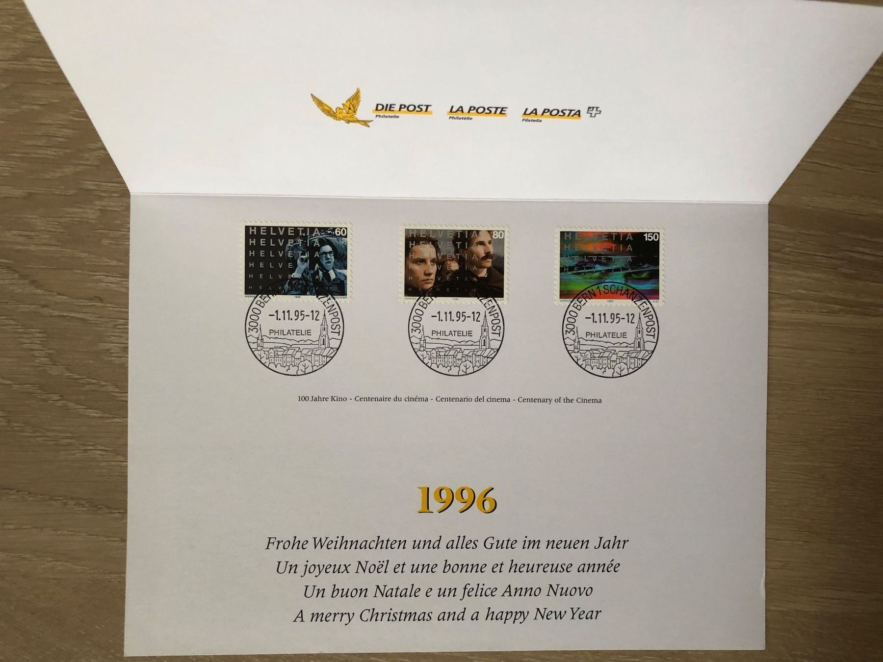 Karten: 6 Neujahrskarten mit Sondermarken Post ° – Gebraucht aus Thalwil von holoarte 4