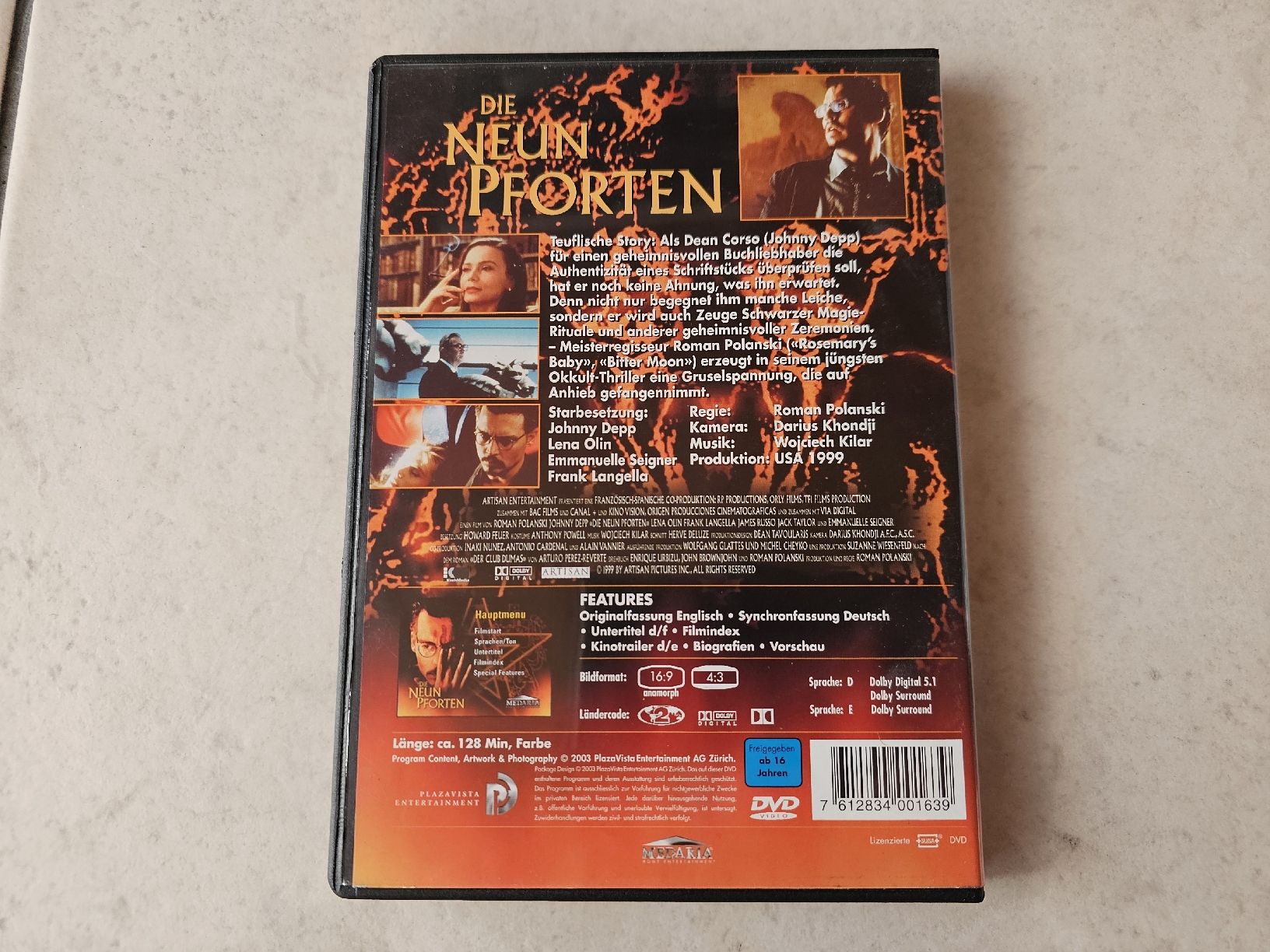 Tutti i DVDs: Die neun Pforten  /  (Johnny Depp) – Usato da Schneisingen venduto da backstore24 1