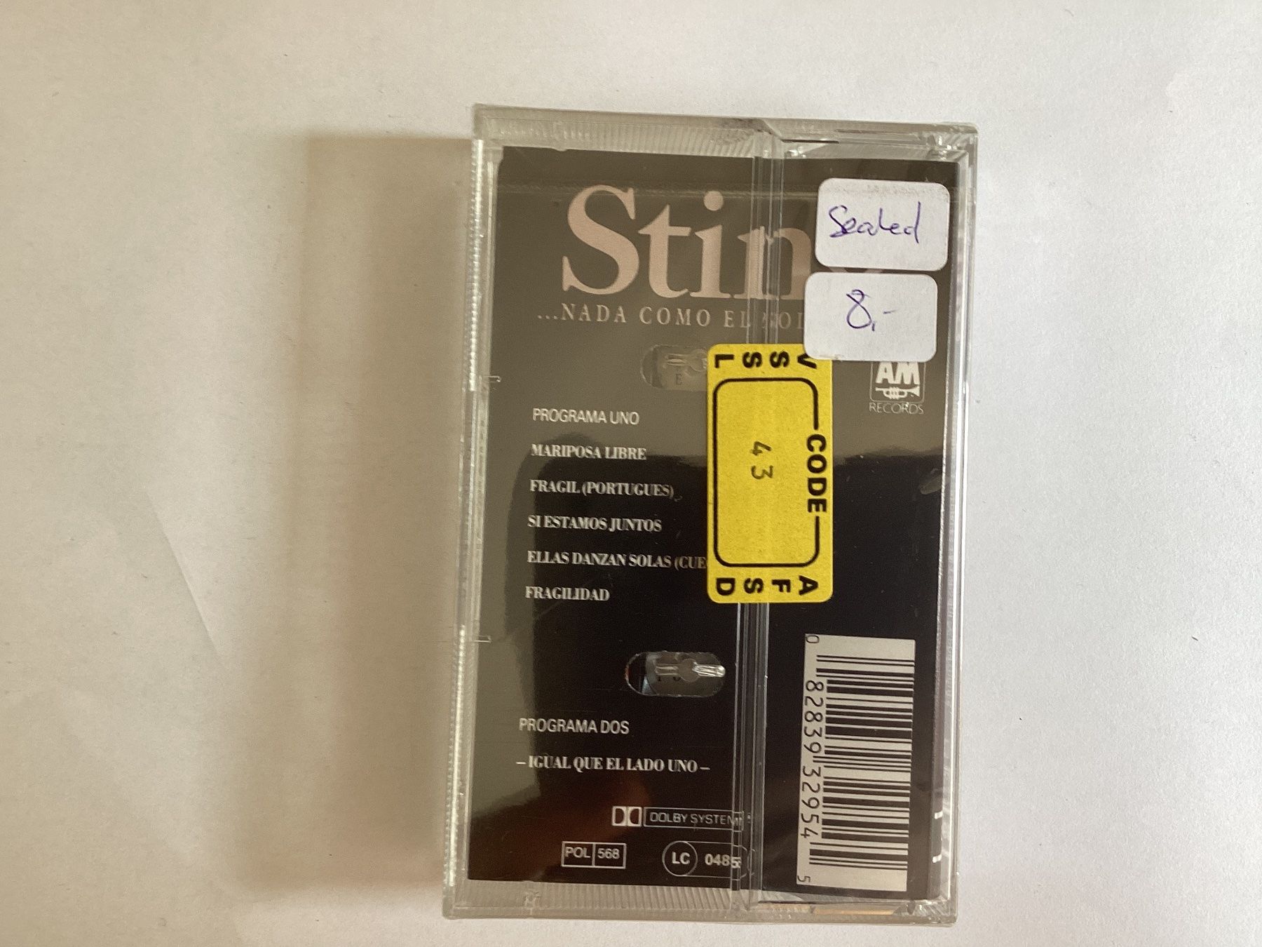 Kompaktkassetten: Sting MC - Nada Como El Sol (Sealed) – Neu und originalverpackt aus Gutenswil von Hamzian 1