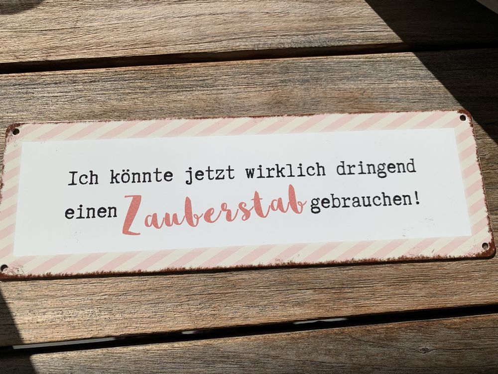 Deko Schild mit Spruch zum Aufhängen Kaufen auf Ricardo
