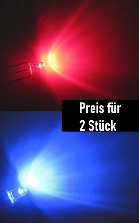 Componenti elettronici: LED 3mm Bi-Color blau/rot, 2 Stück – Nuovo (secondo la descrizione) da Luzern venduto da Salefactory