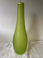Grüne Glasvase, Höhe 38,5 cm, Vintage Look Deko