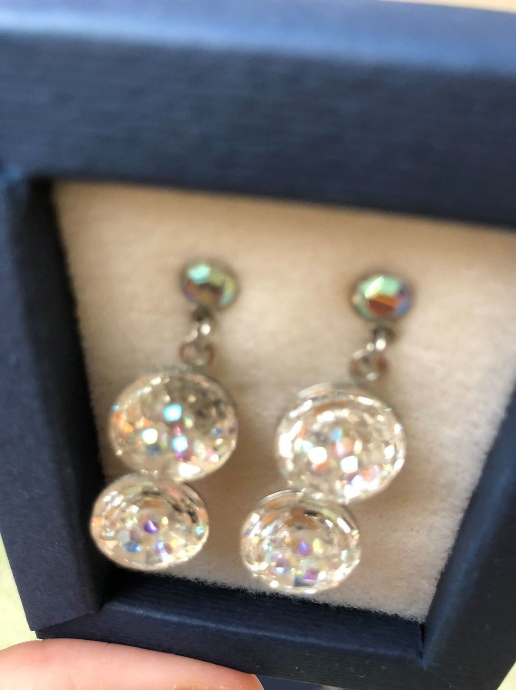 Boucles d'oreille: Preciosa Livia 2 Crystal AB Ohrstecker – Original – D'occasion à Schwerzenbach par cygnuss 3