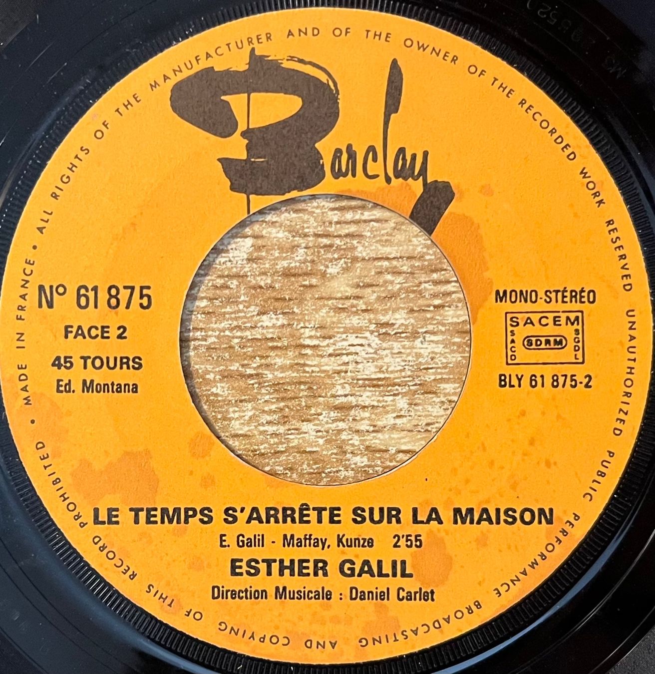 Schallplatten: ESTHER GALIL - HARLEM SONG – Gebraucht aus Bussigny von vinyl-pas-cher 3