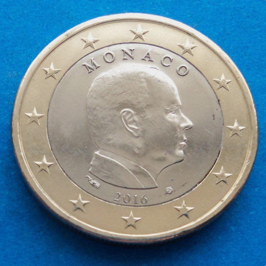 Alle Münzen: Monaco: 1 Euro 2016, SS - VZ. – Gebraucht aus Basel von maripas17
