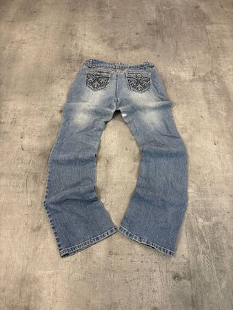 Vintage Miss Me Style Bootcut Low Waist Jeans (M)