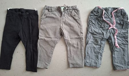 3x Mädchenhose Gr. 80