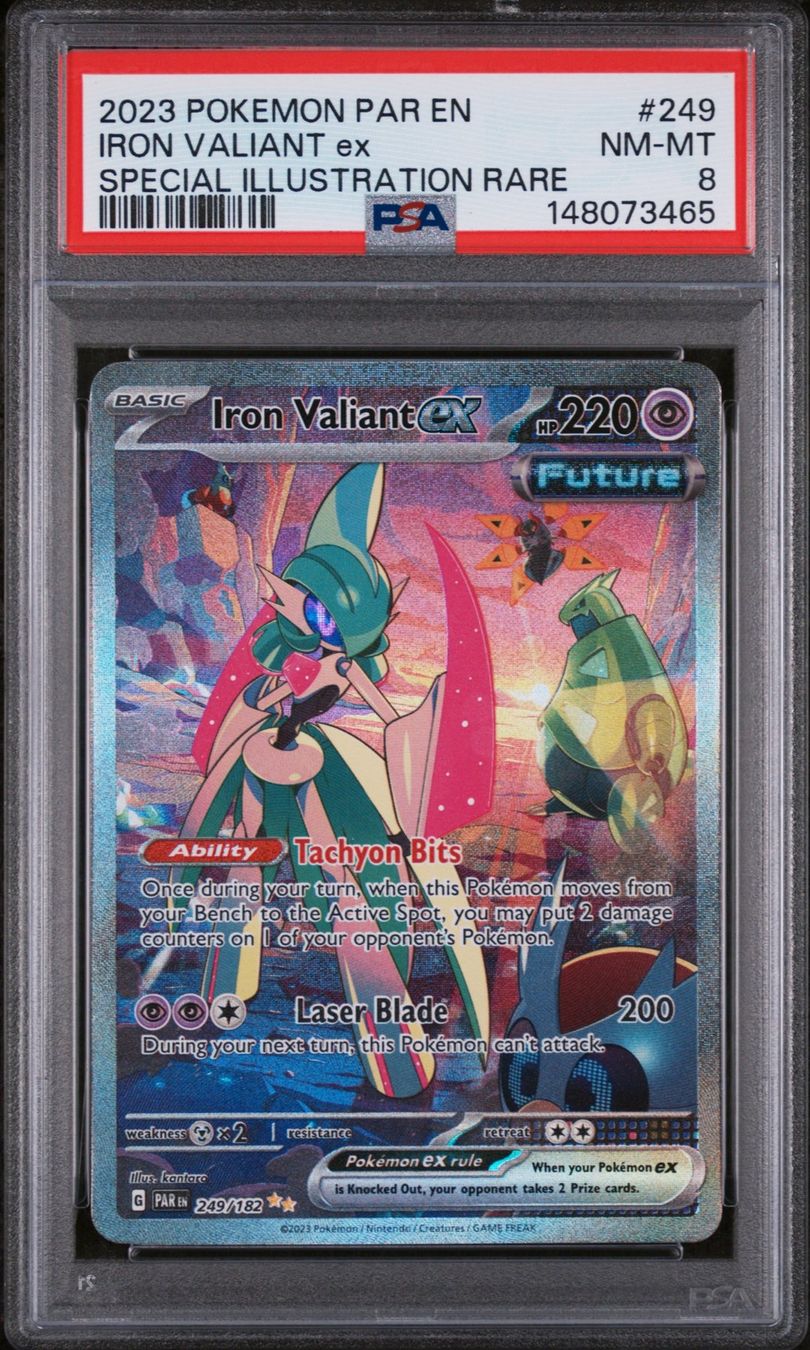 Pokémon Carte collezionabili: PSA 8 Iron Valiant ex 249/182 – Usato da Obergerlafingen venduto da collector-shop.ch