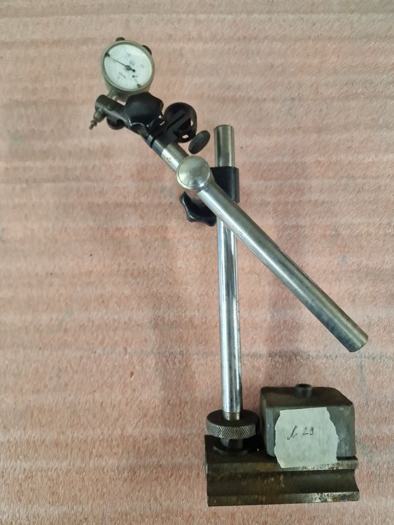 Magnetischer Basishalter Mit Flexiblen Doppelstangen – Messuhrhalter Mit V-Nut, Feinjustierung, Für Drehmaschinen Und Werkstattmessungen