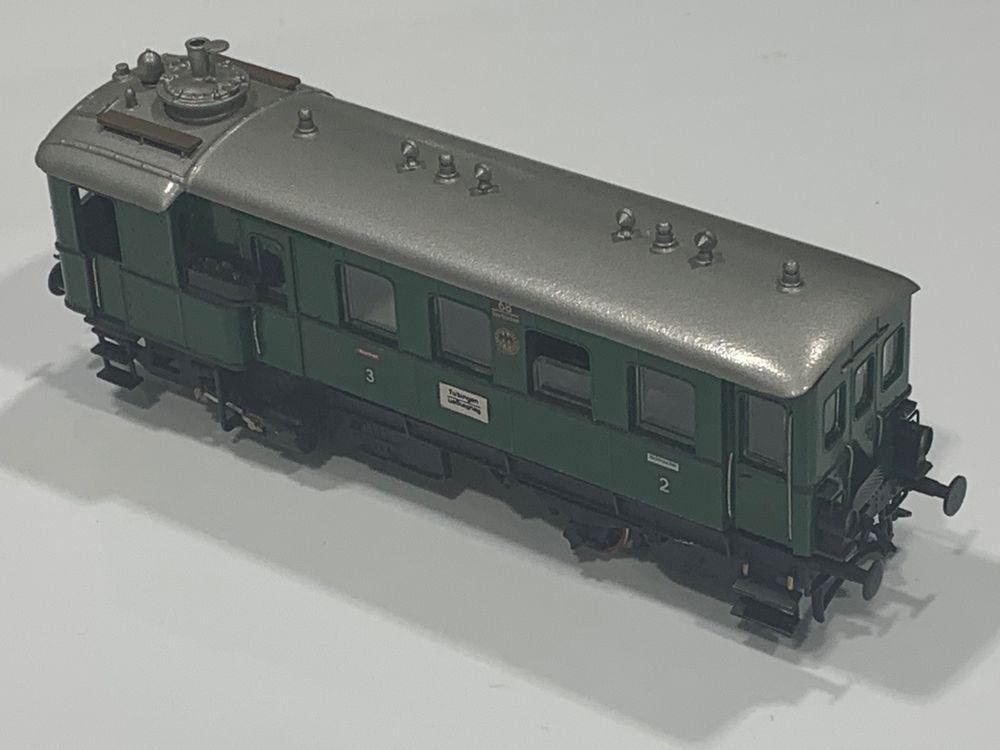 Autorail Vapeur Miniature HO SMFag DW8 Kittel - État Neuf (pièce De Collection)