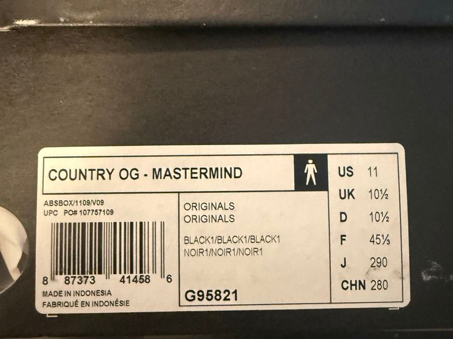 Herrenschuhe: Janpan Adidas MASTERMIND X COUNTRY OG – Neu und originalverpackt aus Wallisellen von mctomasito 4