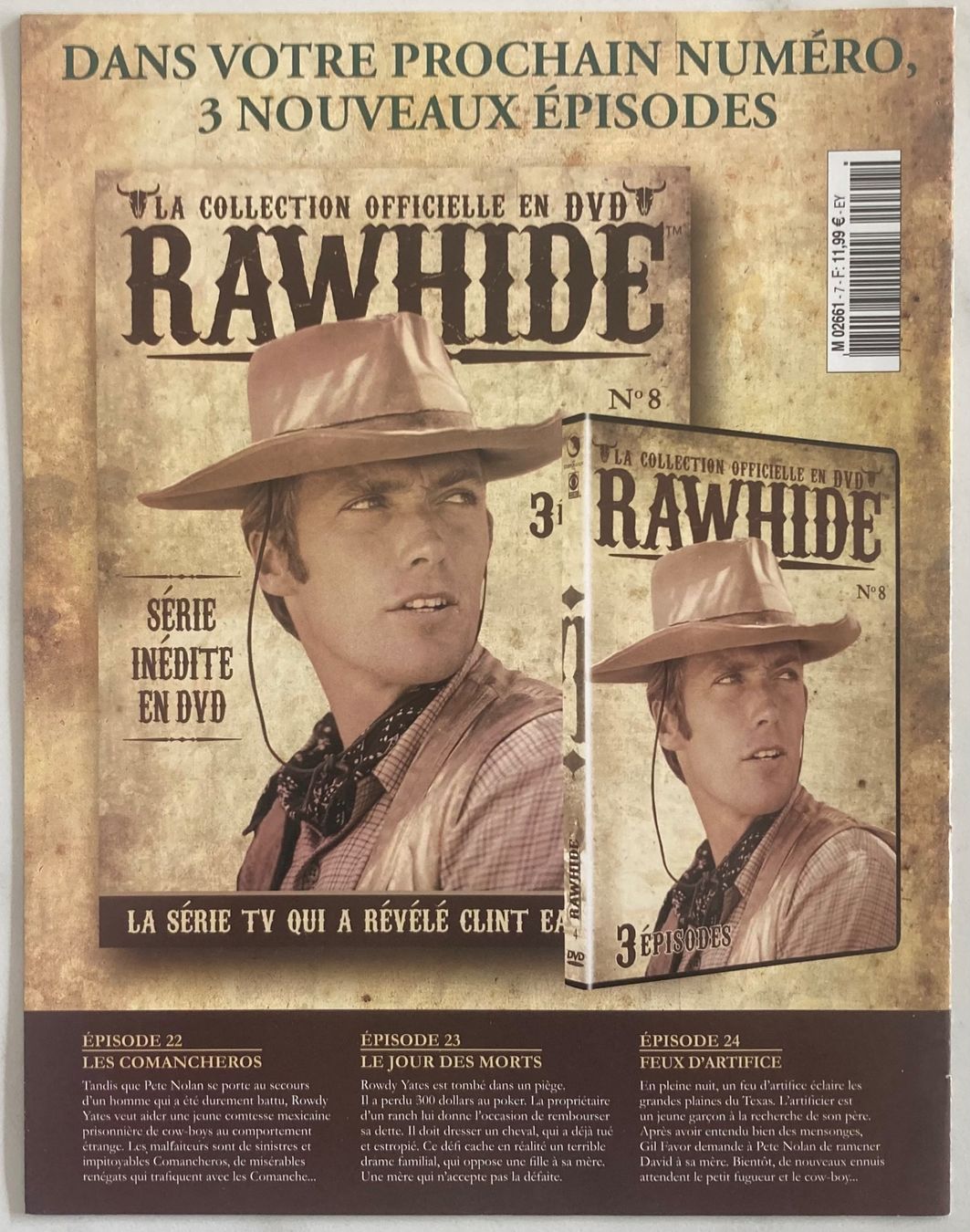 Tutti i DVDs: CLINT EASTWOOD - RAWHIDE N°7 – Usato da Poliez-Pittet venduto da Newtown-Records 2