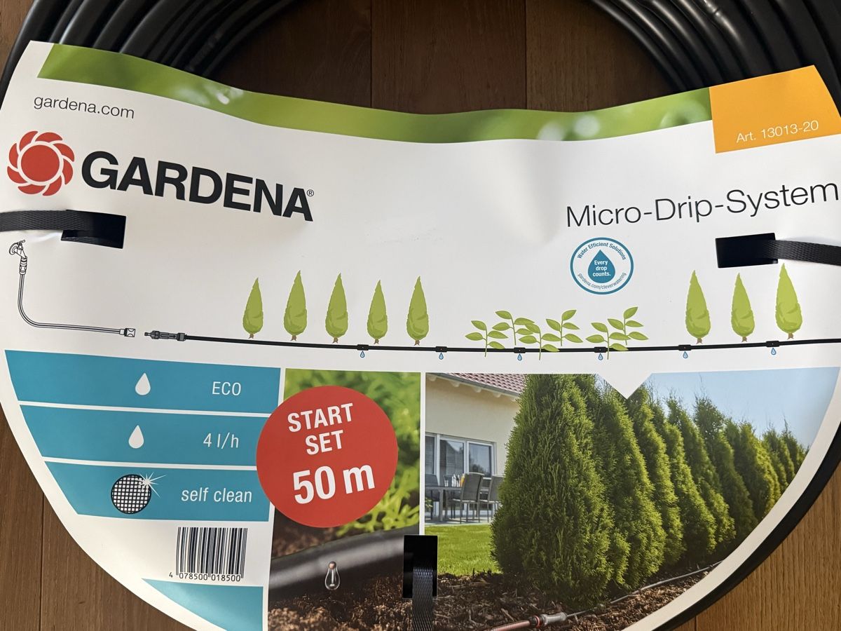 Gardena Tubi & Tubi flessibili: Gardena Micro-Drip-System Start-Set 50 m neuwertig – Nuovo (secondo la descrizione) da Uetikon am See venduto da egonli 2