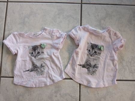 T-Shirt Zwillinge Mädchen Gr. 68
