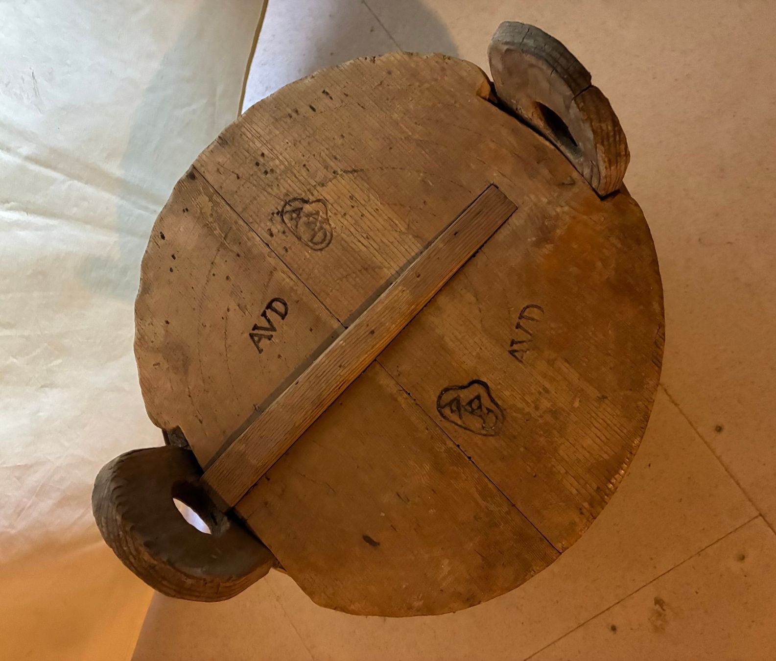 Holzartikel: Holzfass mit Deckel – Gebraucht aus Uznach von Kas-Fri 3