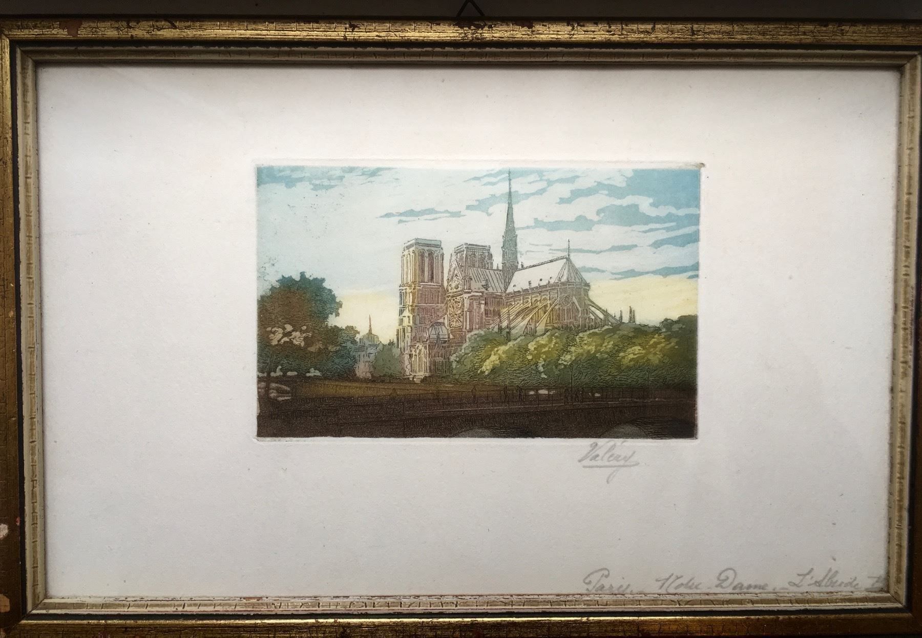 Stiche: PARIS Notre-Dame - antiker Stich – Gebraucht aus Basel von magot58 1